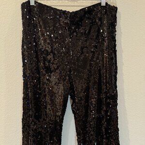 House of Harlow 1960 Sequin Straight Leg Pants | Size Large.